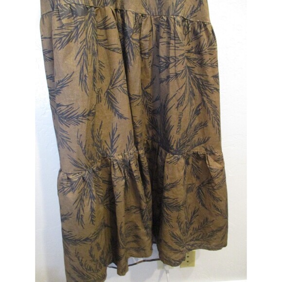 Charlie Holiday Womens Sz 6 M Flores Isles of Palm Cutout Linen Blend Maxi Dress - Picture 4 of 15